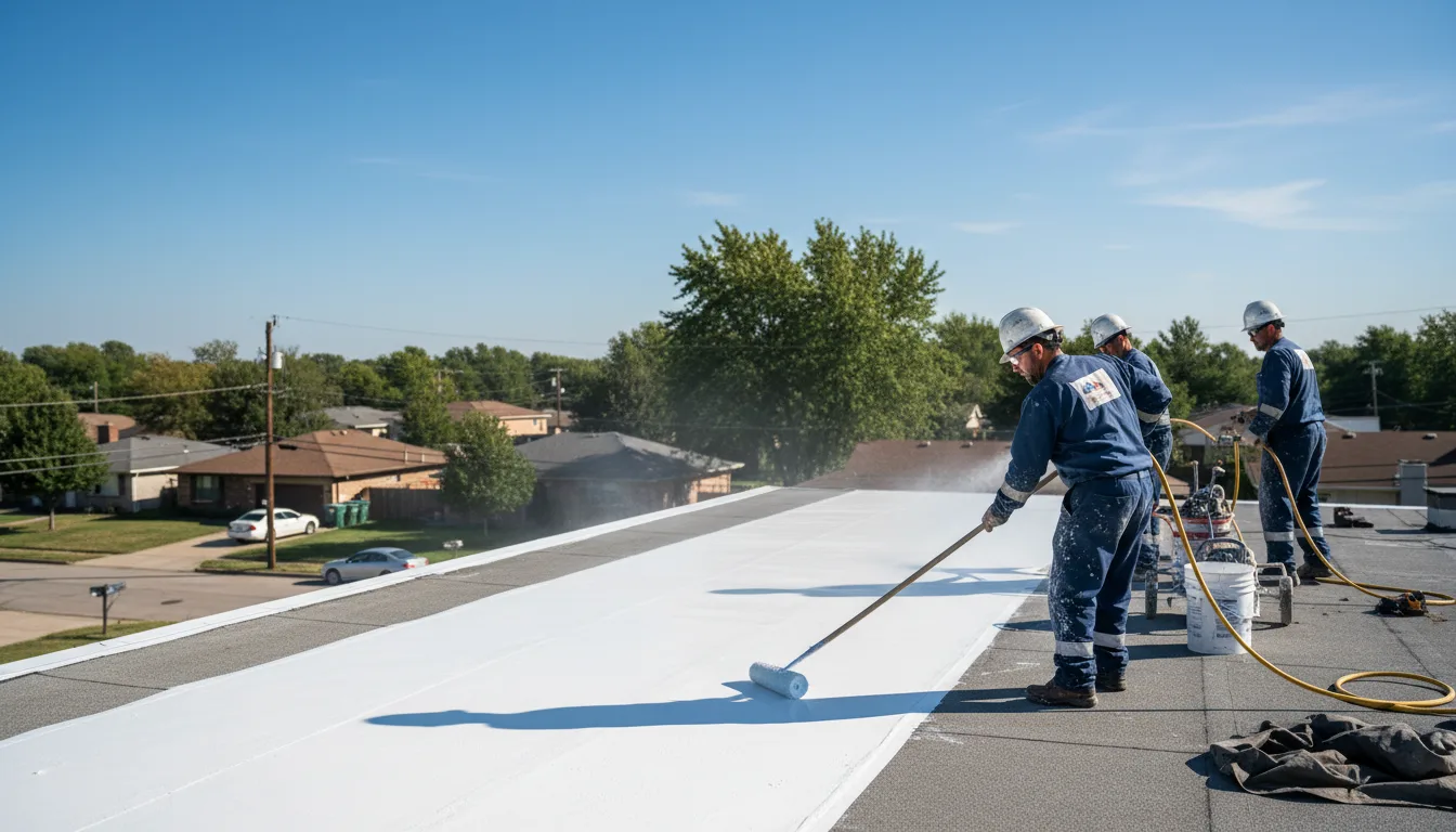 Commercial roof coating in Granite City, IL near me